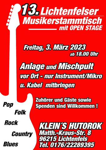 13. Lichtenfelser Musikstammtisch